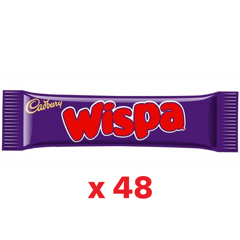 48 X Cadbury Chocolate Wispa Bar (36g) - MataMata