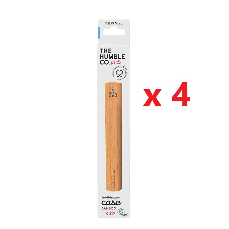 4 X The Humble Co. Bamboo Toothbrush Case