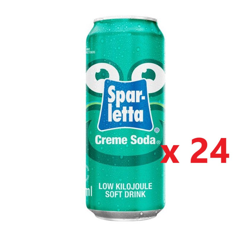 24 X Sparletta Creme Soda Soft Drink 300mL