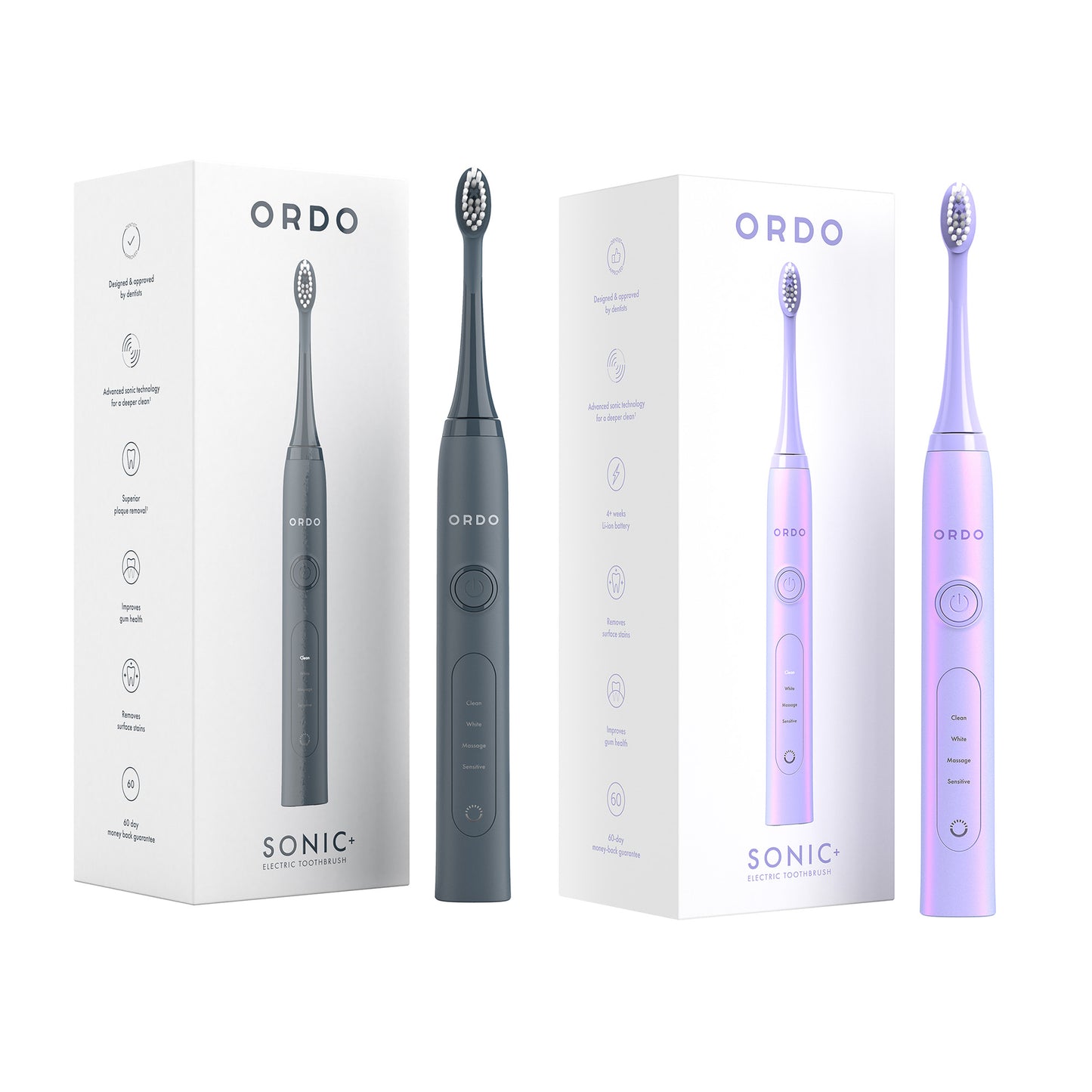 Sonic+ Duo Bundle - Charcoal Grey and Pearl Violet