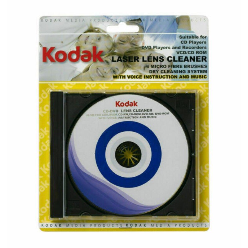 Kodak Media DVD/CD Laser Lens Cleaner Disc