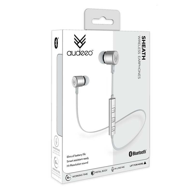 Audeeo Sheath Wireless Bluetooth Metal Earphones