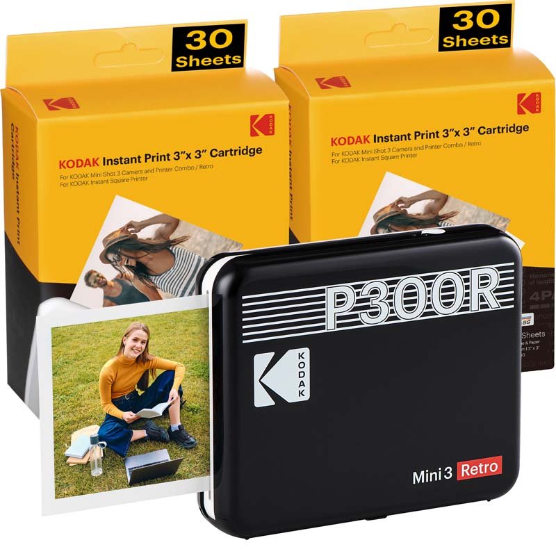 Kodak Instant Mini 3 Retro Cartridge Bundle