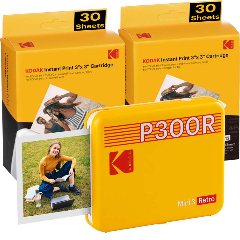 Kodak Instant Mini 3 Retro Cartridge Bundle