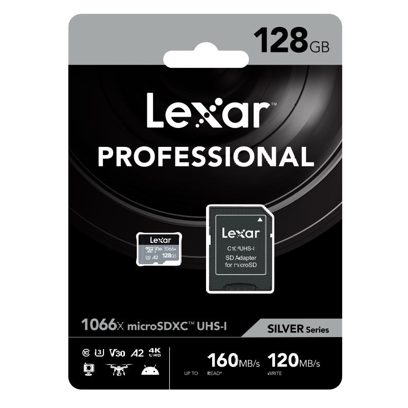 Lexar Professional 1066x microSDHC/SDXC UHS-I Silver Series SDMI Card