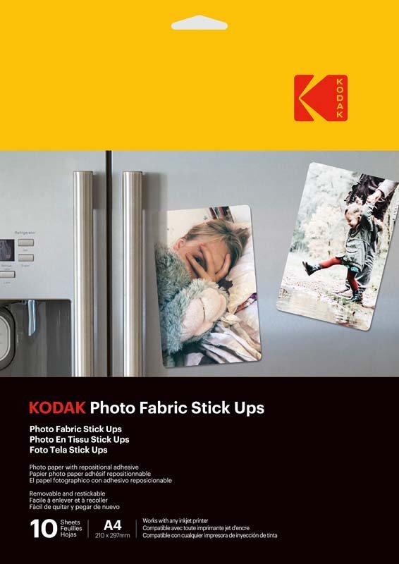 Kodak Photo Paper Fabric Stick Ups A4 10 Sheets - MataMata