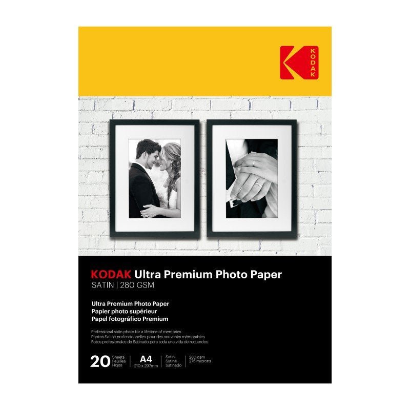 Kodak Photo Paper Satin 280gsm A4 20 Sheets - MataMata