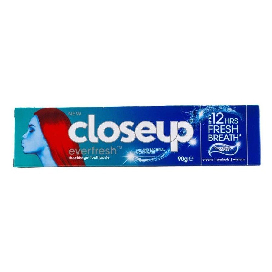 [18 Pack] Closeup Everfresh Fluoride Gel Anti - Bacterial Toothpaste 90g – Menthol Fresh Breath & Whitening - MataMata