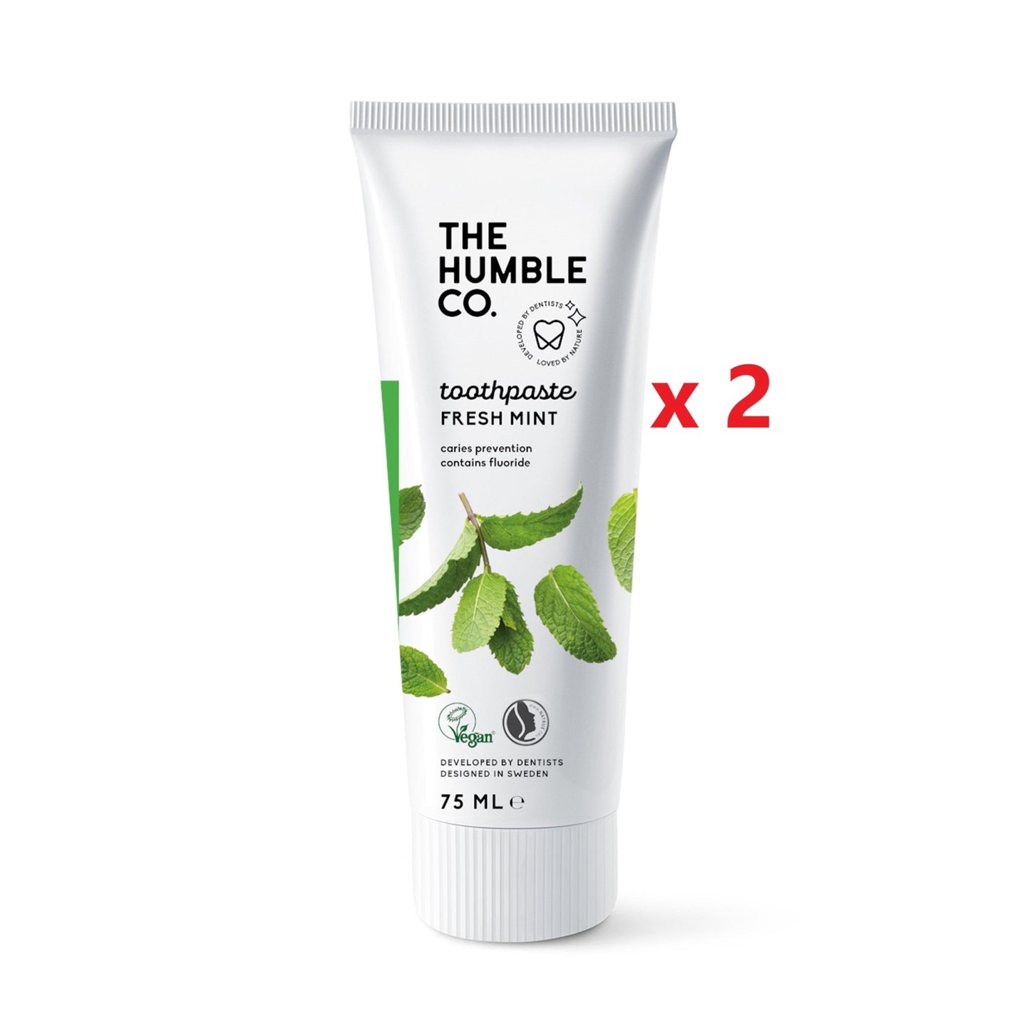 2 X The Humble Co. Natural Toothpaste 96g - MataMata
