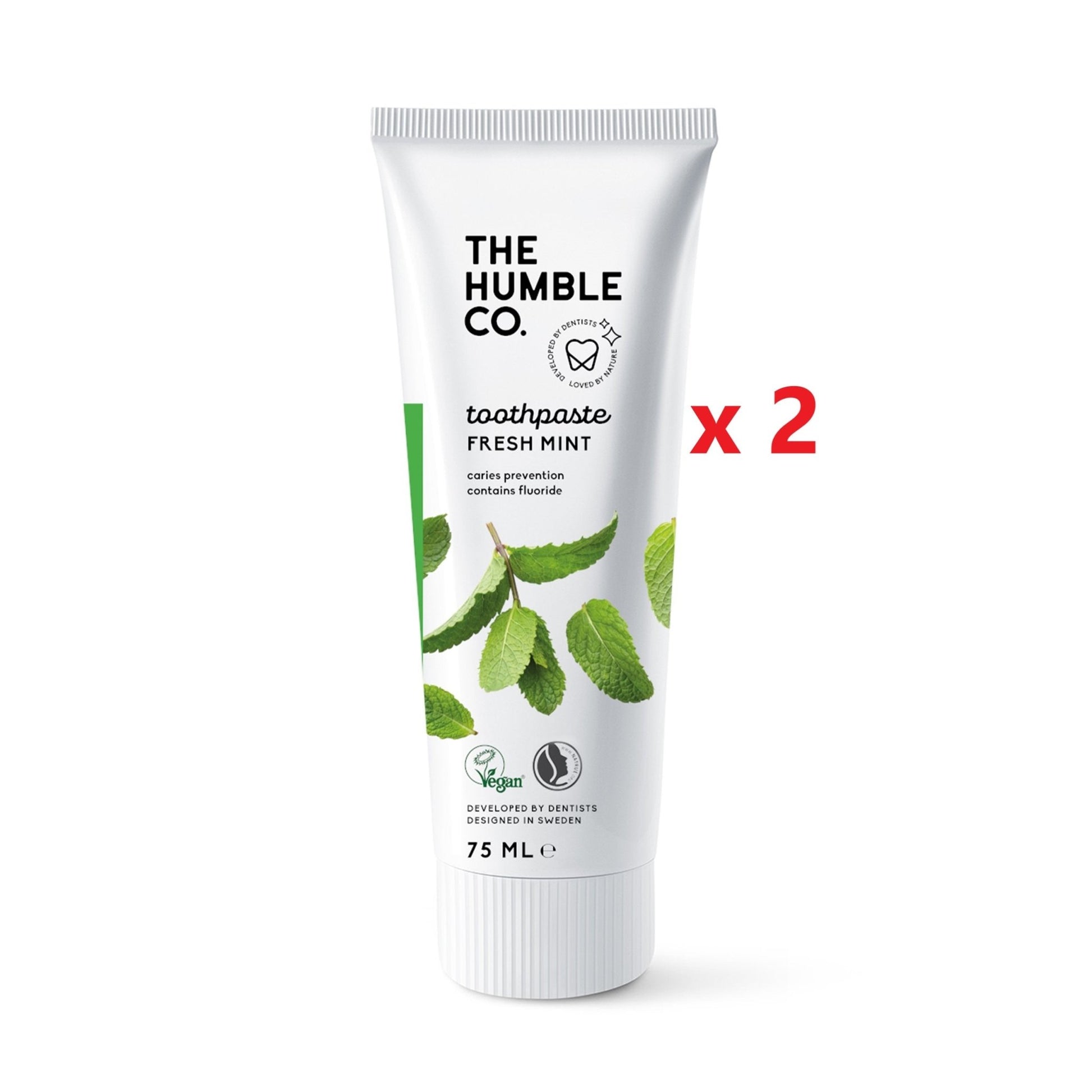2 X The Humble Co. Natural Toothpaste 96g - MataMata