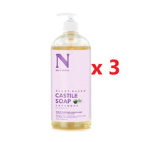 3 X Dr Natural Castile Liquid Soap 946ml