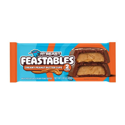 [24 pack] Mr Beast Feastables Peanut Butter Cups 20 gram [2 Pack] - MataMata