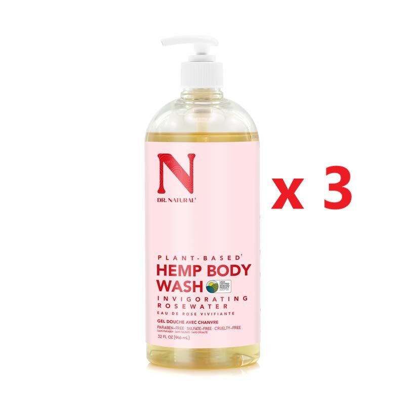 3 X Dr Natural Hemp Body Wash 946ml - MataMata