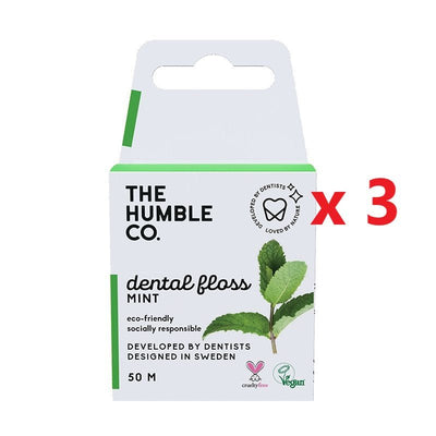 3 X The Humble Co. Dental Floss 50m - MataMata