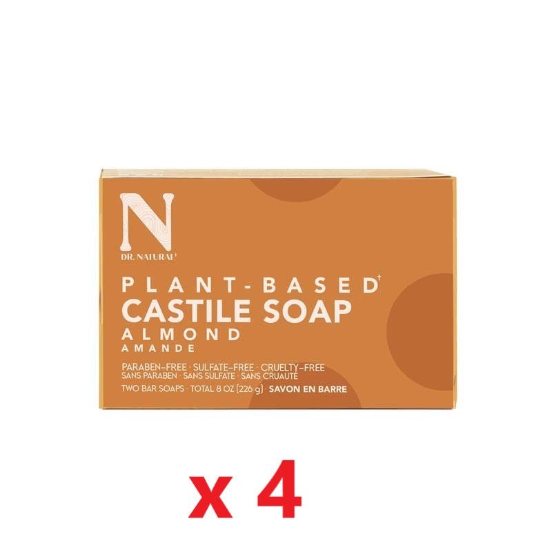 4 X Dr Natural Castile Bar Soap 141g - MataMata