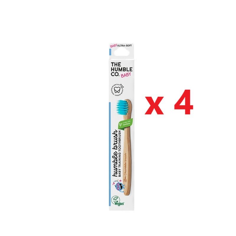 4 X The Humble Co. Bamboo Toothbrush - Baby - MataMata