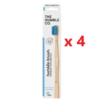 4 X The Humble Co. Bamboo Toothbrush - Sensitive - MataMata