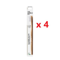 4 X The Humble Co. Bamboo Toothbrush - Soft