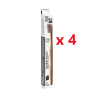 4 X The Humble Co. Bamboo Toothbrush - Medium