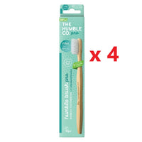 4 X The Humble Co. Pro Bamboo Toothbrush - Soft