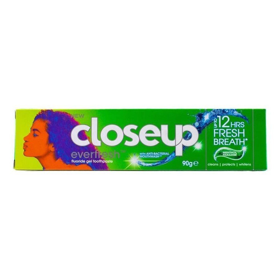 9 Pack Closeup Everfresh Menthol Paradise Toothpaste 90g – Cooling Fresh Breath, Whitening & Antibacterial Care - MataMata
