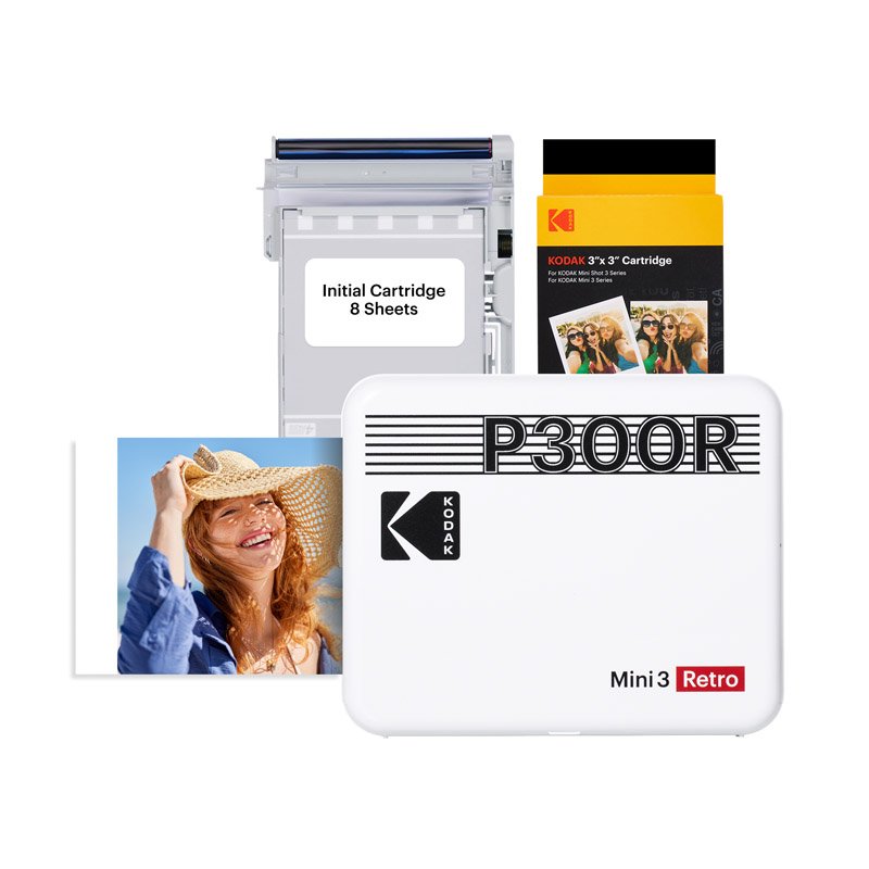 Kodak Instant Printer Mini 3 Retro Cartridge Bundle