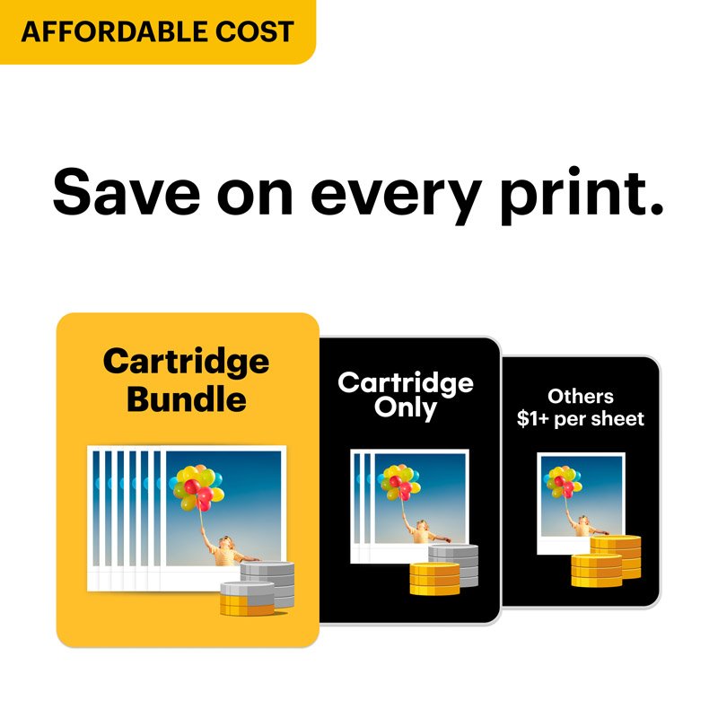 Kodak Instant Printer Mini 3 Retro Cartridge Bundle