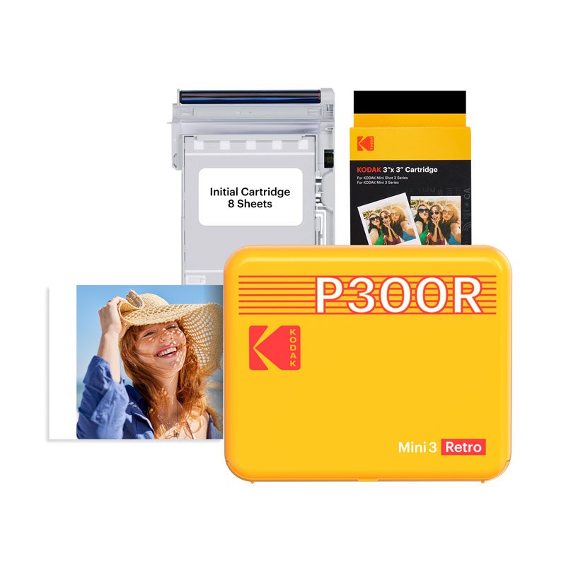 Kodak Instant Printer Mini 3 Retro Cartridge Bundle