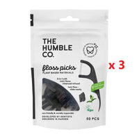 3 X The Humble Co. Plant-Based Floss Picks 50 Pack