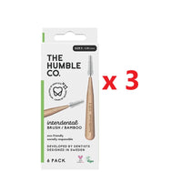 3 X The Humble Co. Bamboo Interdental Brush 6 Pack