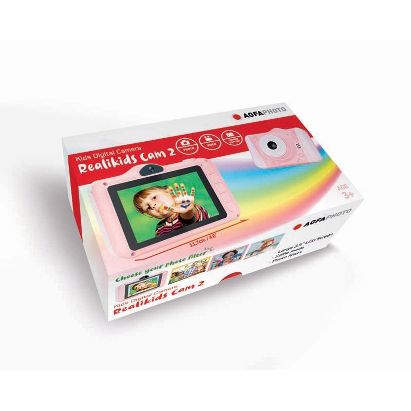 AgfaPhoto Realikids 2 Digital Camera (Pink) - MataMata