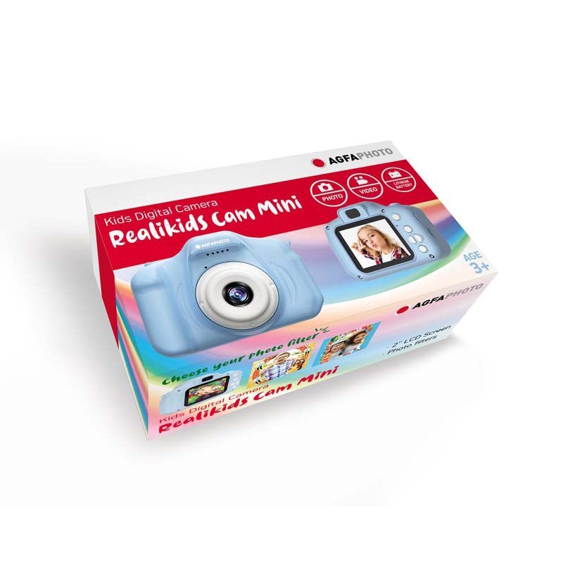 AgfaPhoto Realikids Mini Digital Camera Colour: Blue/Yellow - MataMata