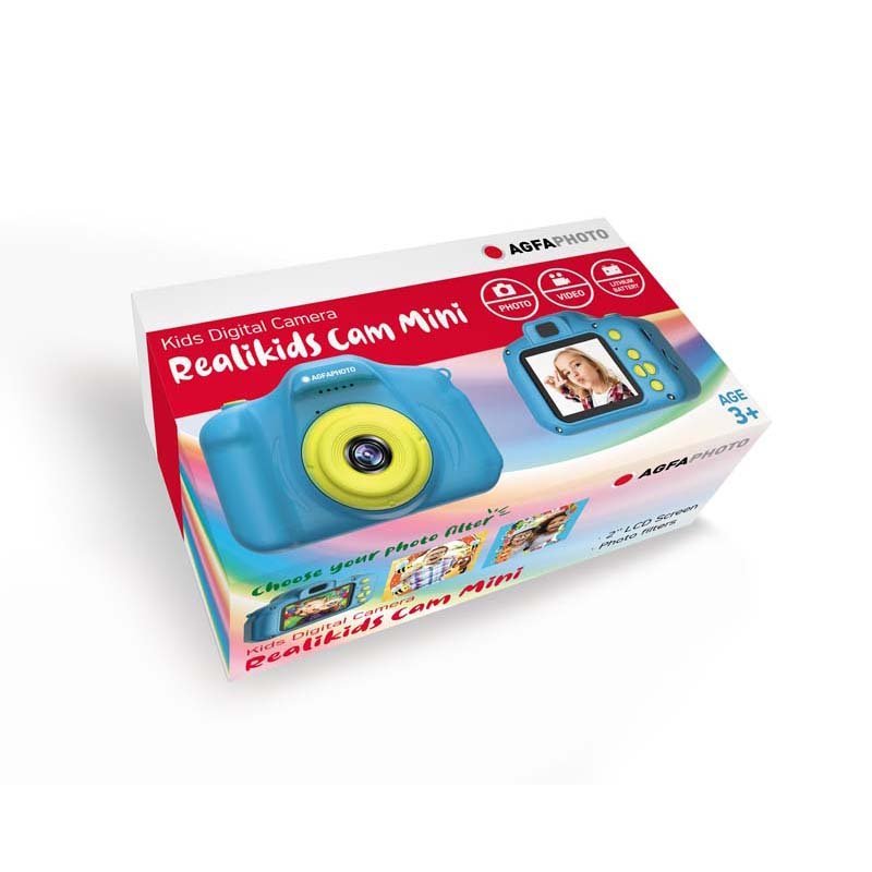AgfaPhoto Realikids Mini Digital Camera Colour: Blue/Yellow - MataMata