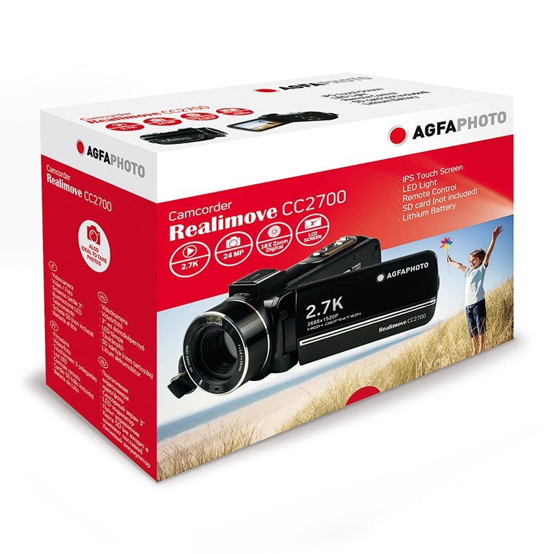 AgfaPhoto Realimove CC2700 Digital Camcorder Black - MataMata