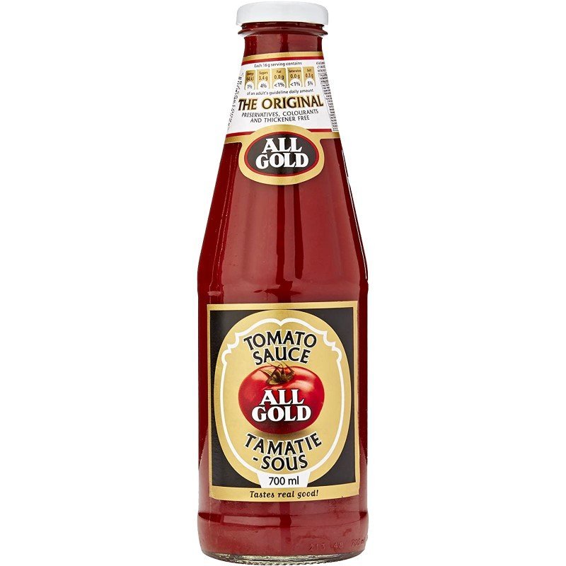 All Gold Tomato Sauce Glass Bottle 700mL [Pack of 6] - MataMata