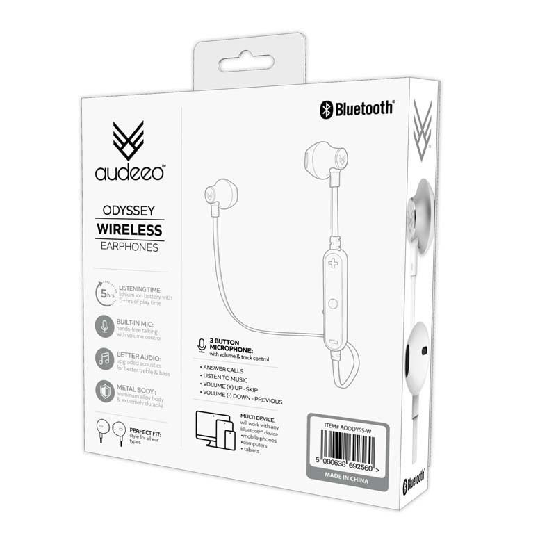 Audeeo Odyssey Wireless Bluetooth Metal Earphones - MataMata