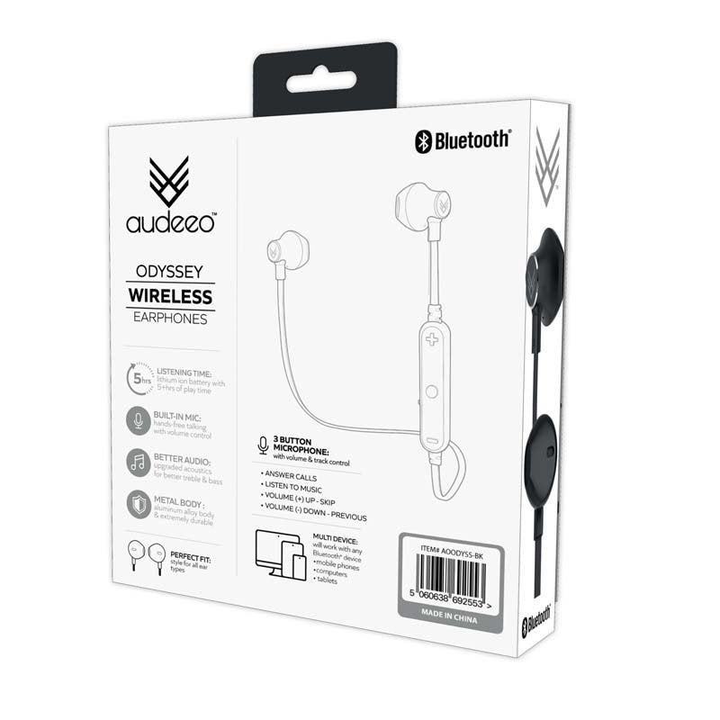 Audeeo Odyssey Wireless Bluetooth Metal Earphones - MataMata