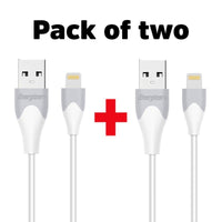 Energizer iPhone (Lightning) Cable Twin Pack White 1.2 Metre - MataMata