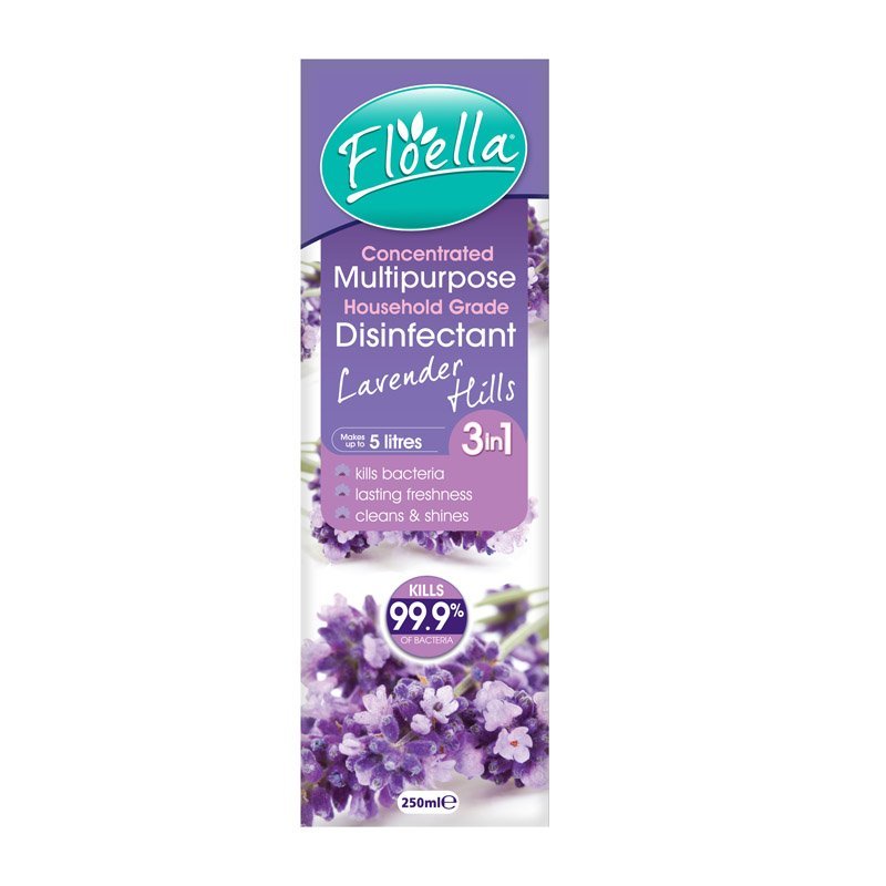 Floella Concentrated Disinfectant 250ml Scent: Lavender Hills - MataMata