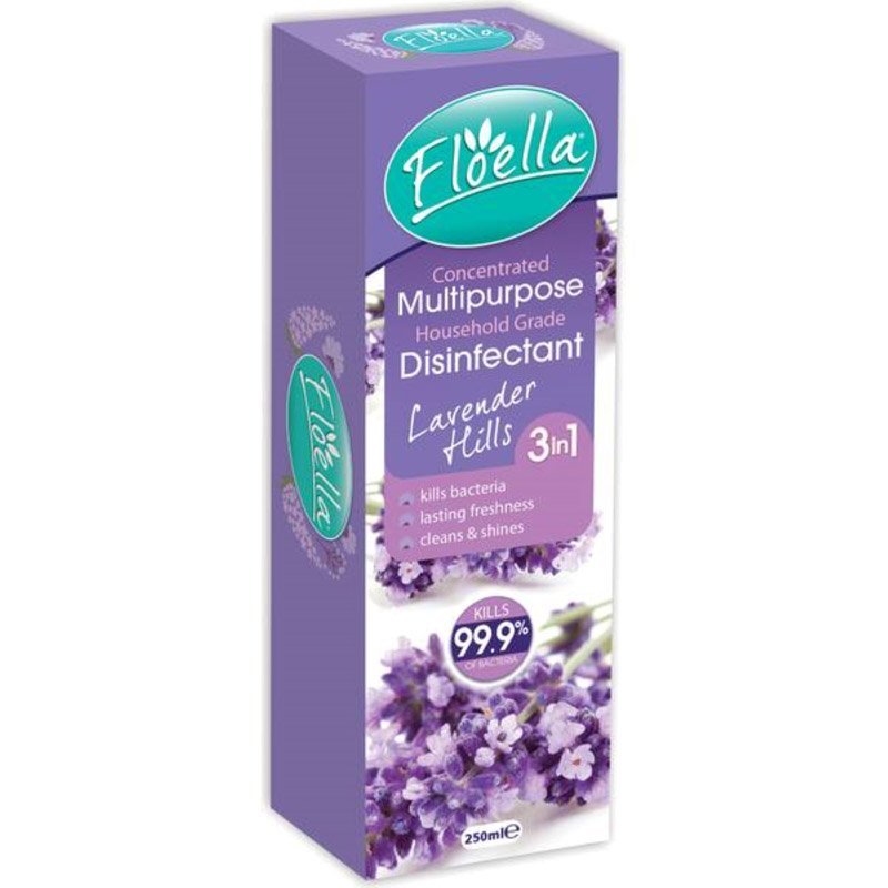 Floella Concentrated Disinfectant 250ml Scent: Lavender Hills - MataMata