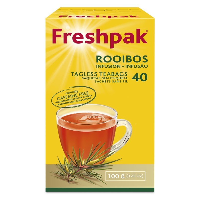 Freshpak Rooibos Tagless Tea Bags – Pack of 40 (100g) [Pack of 48] - MataMata
