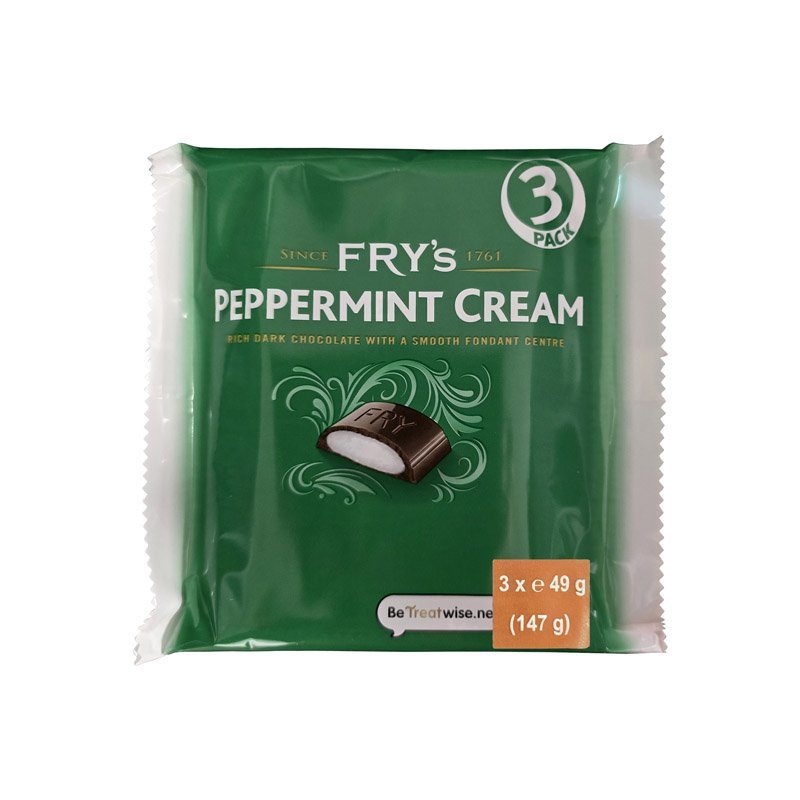 Fry’s Peppermint Cream – 3 Pack (147g) [Pack of 16] - MataMata