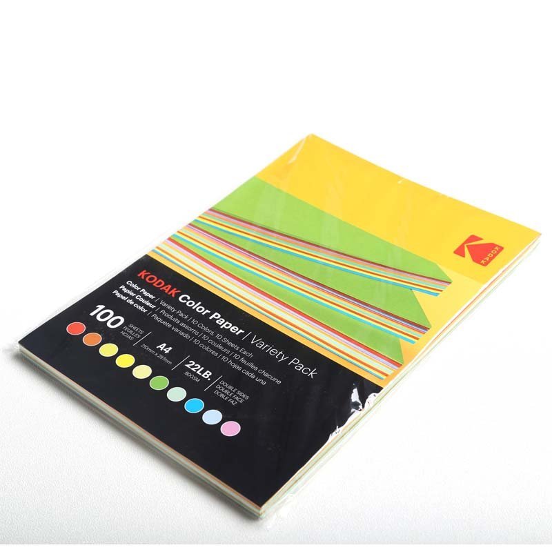 Kodak Assorted Colour Paper 80gsm A4 – 100 Sheets - MataMata