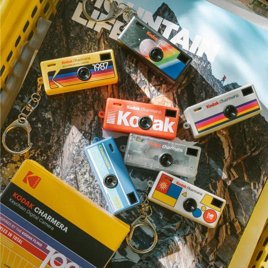 Kodak CHARMERA Keychain Mini Digital Camera Collectable Blind Box Single Box - MataMata