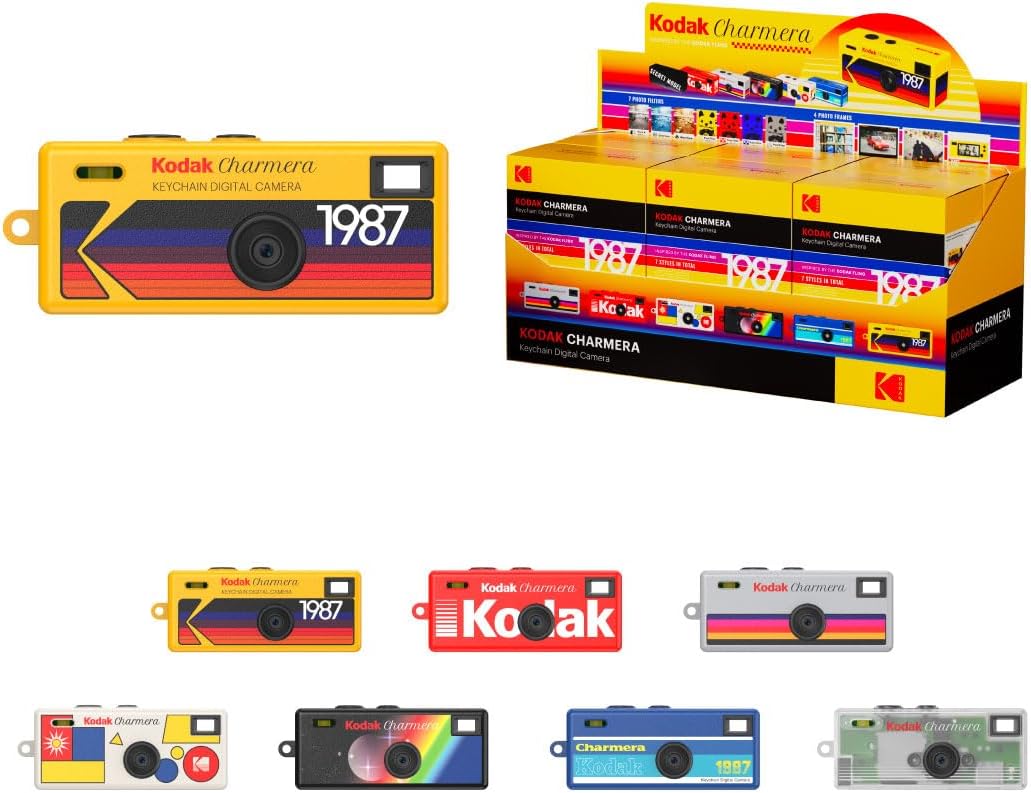Kodak CHARMERA Keychain Mini Digital Camera Collectable Blind Box Single Box - MataMata