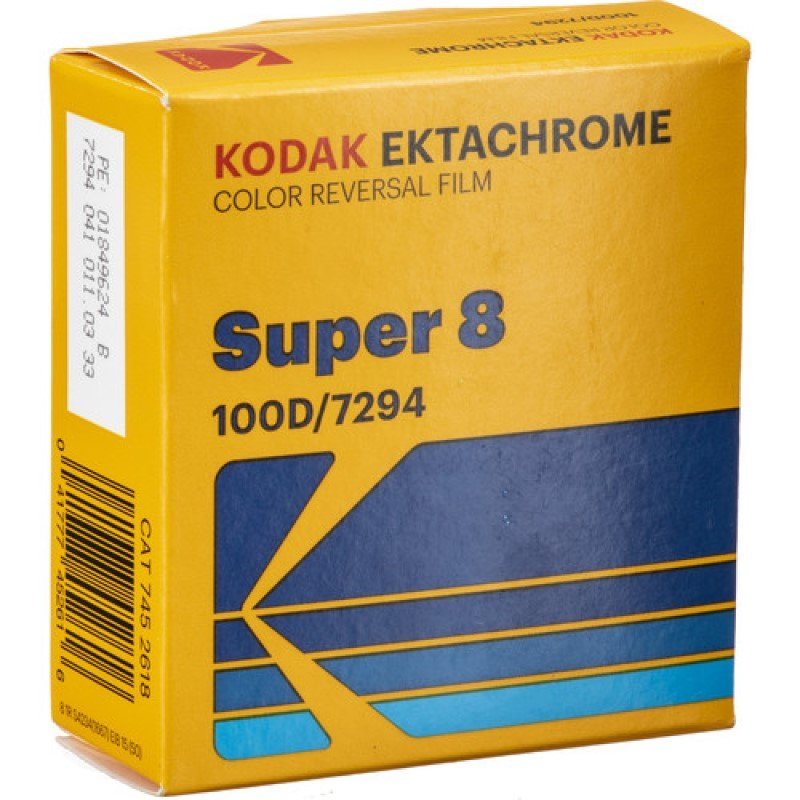 Kodak Film Ektachrome 100D Color Transparency Film 7294 (Super 8, 50' Roll) - MataMata