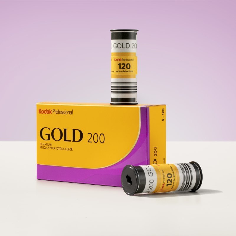 Kodak Film Gold 200 Color Negative Film (120 Roll Film, 5 - Pack) - MataMata