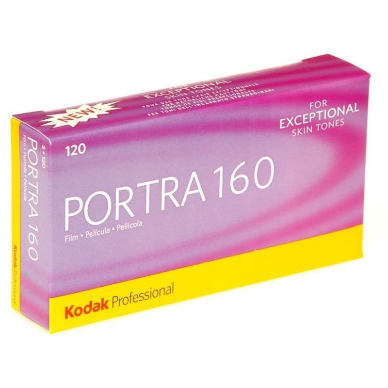 Kodak Film Portra 160 Color Negative Film (120 Roll Film, 5 - Pack) - MataMata