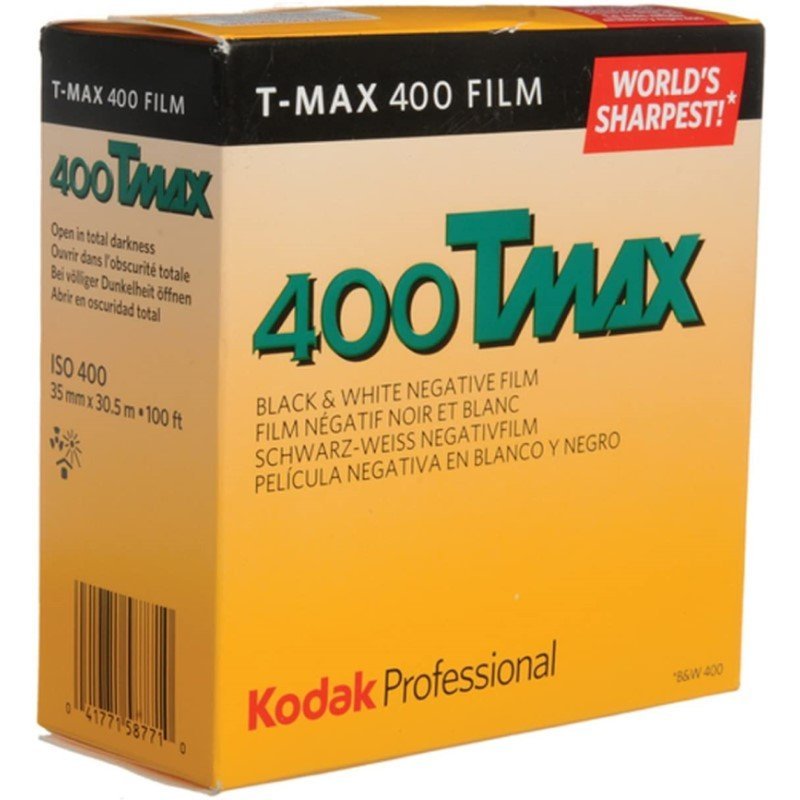 Kodak Film T - Max 400 B&W Negative Film (35mm Roll Film, 100' Roll) - MataMata