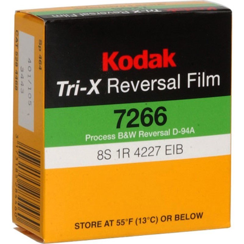 Kodak Film Tri - X Black - and - White Reversal Film 7266 (Super 8, 50' Roll) - MataMata